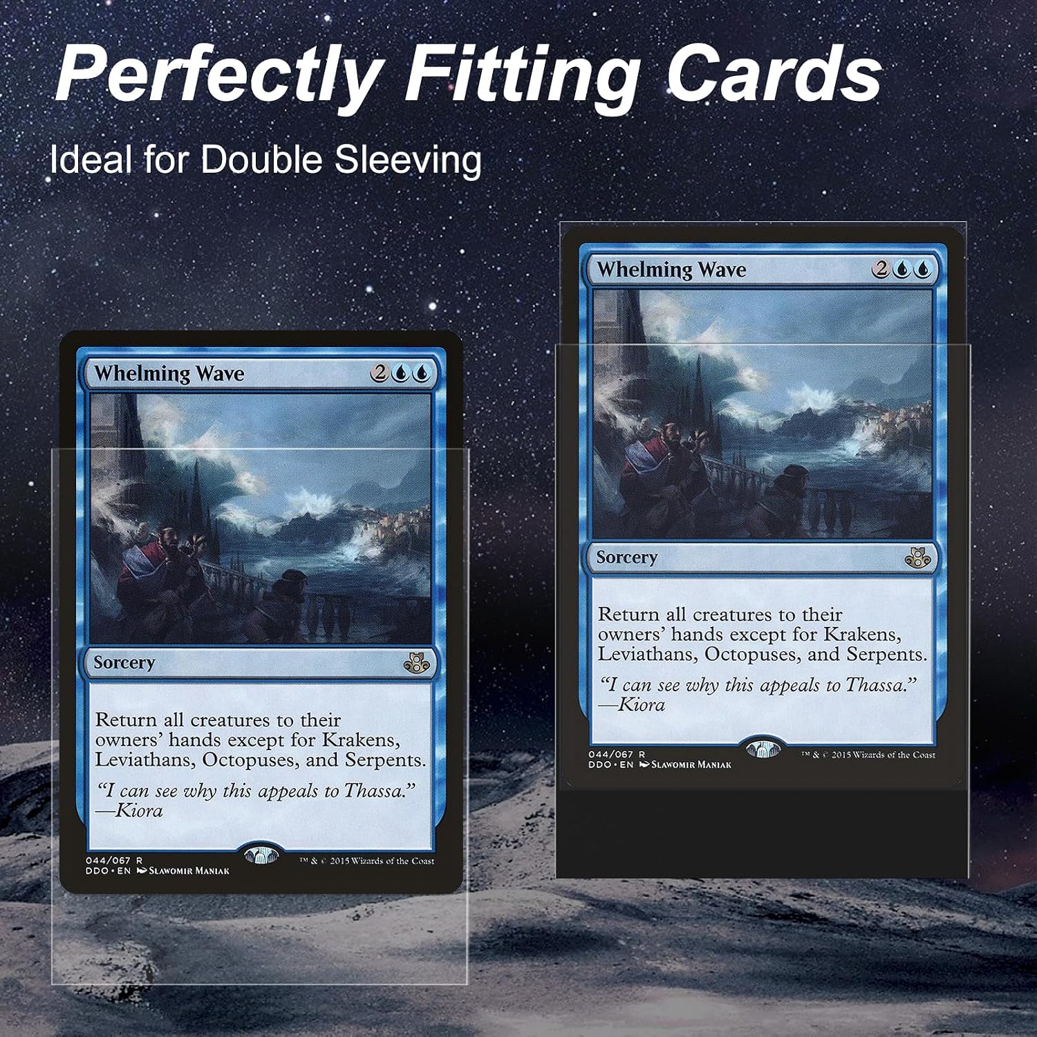 600 Pack Card Sleeves, Perfect Fit Inner Sleeves Ideal for Double-Sleeving, Trading Card... image