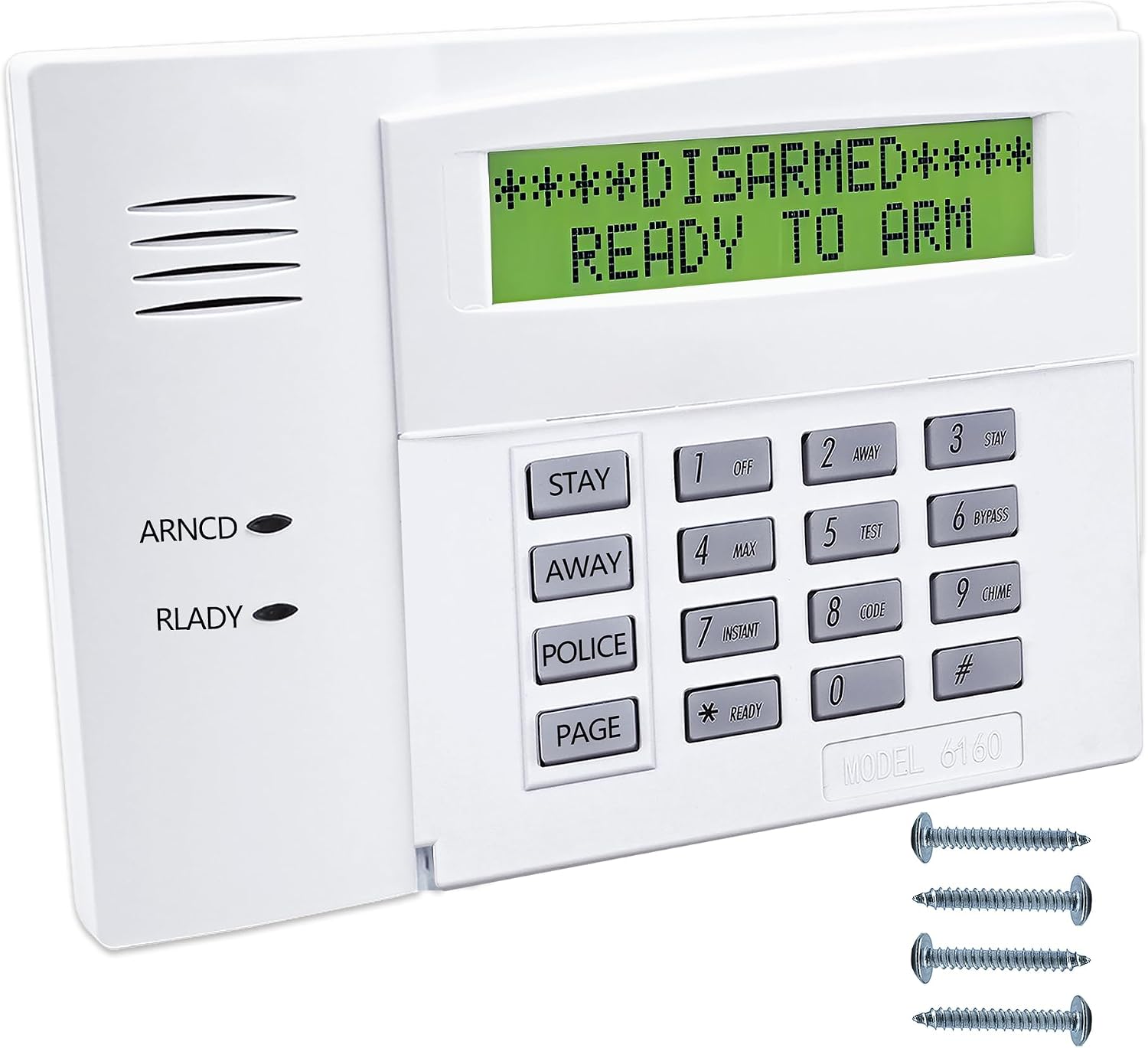6160 Custom Alpha Alarm Keypad Display, Compatible with Honeywell VISTA-20P/15P/10P and...