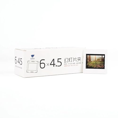 6x4.5 Medium Format Slide Mounts (50 Pack) – Snap-Lock ABS Frames for 120/645 Film –...