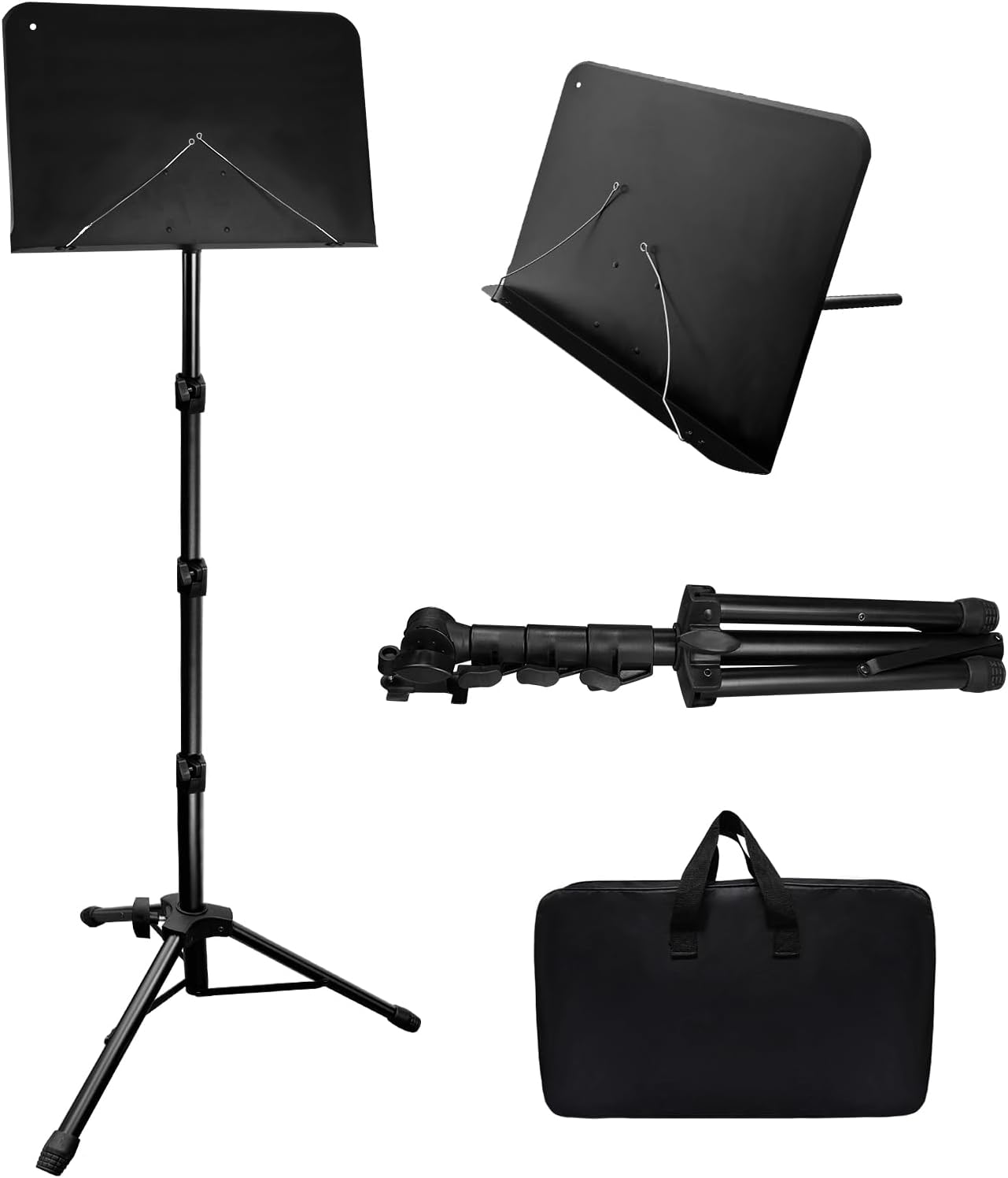70IN Sheet Music Stand, Tall Music Stand for Sheet Music Height- Adjustable Music Sheet...