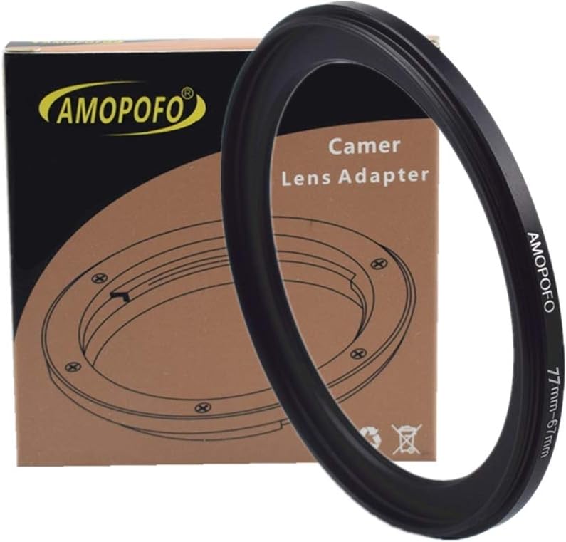 77mm to 67mm Camera Filters Ring Compatible All 77mm Camera Lenses or 67mm UV CPL Filter...