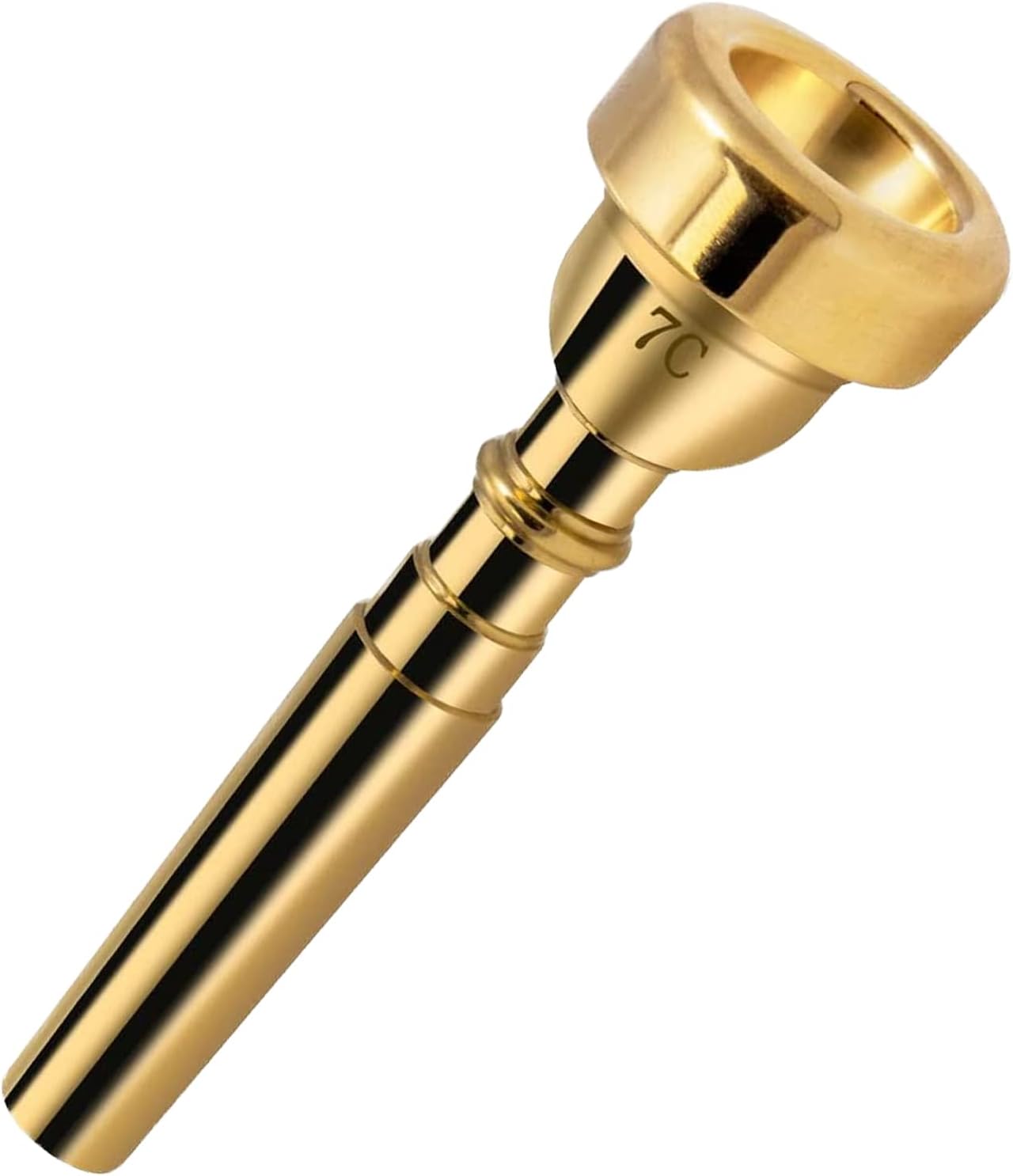 7C Trumpet Mouthpiece - Gold Plated Brass Compatible with Beginners and Professionals...
