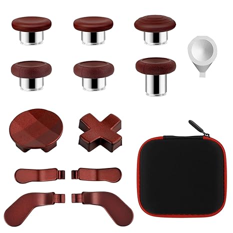 Accessories for Xbox One Elite Series 2 Controller(Model 1797), Metal Thumbsticks Paddles...