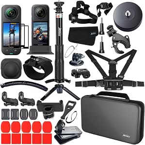 Accessories Kit for Insta360 X5 / X4 Camera Mount Bundle with Magnetic Mount Carrying Case...
