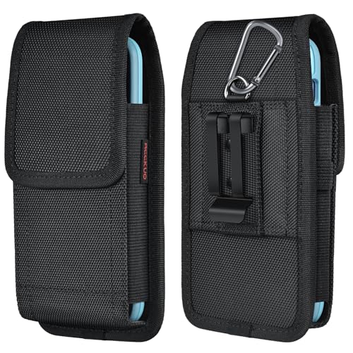 ACCKUO Phone Holster for Belt with Metal Clip and Magnetic Closure Compatible with iPhone... image