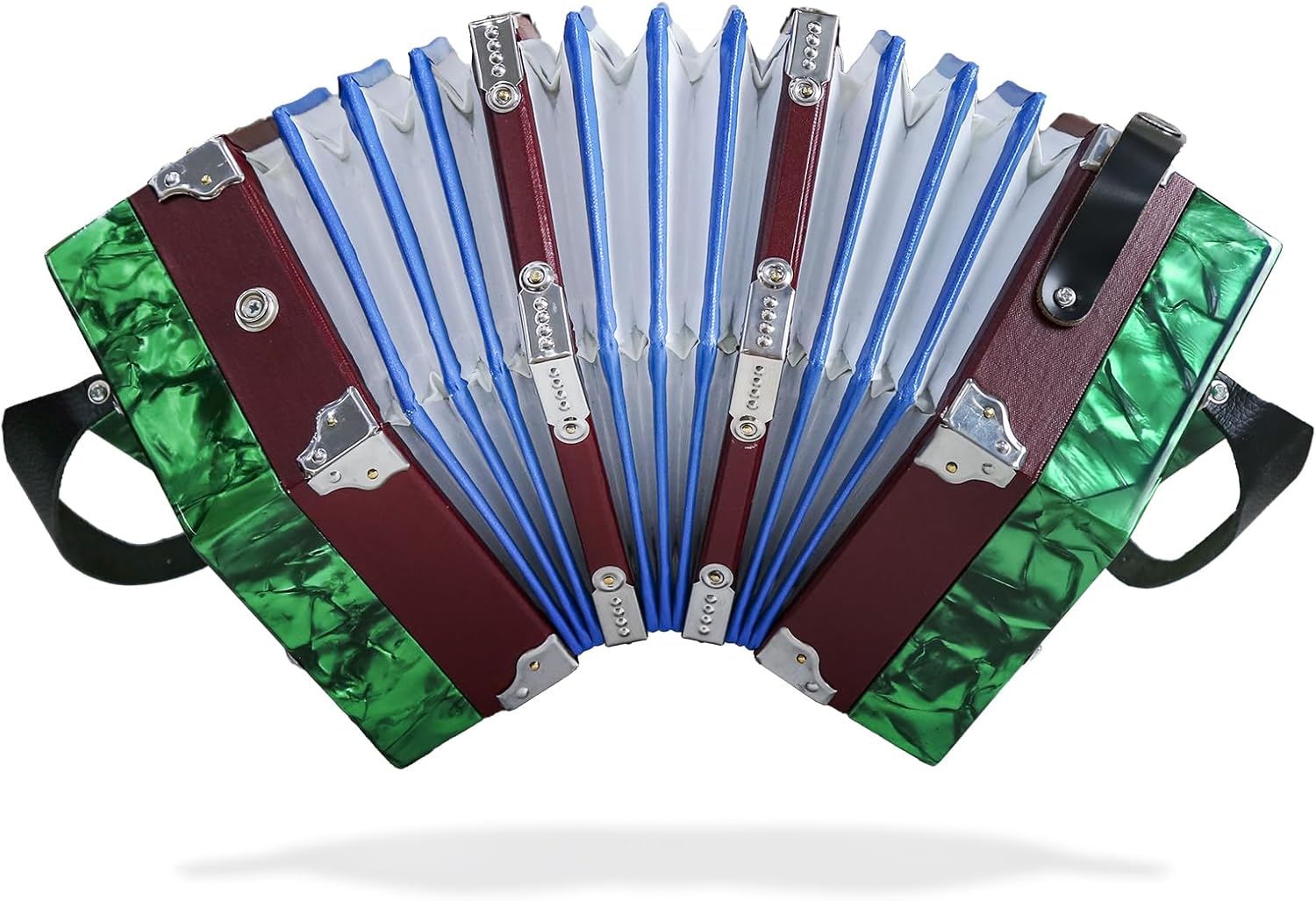 Accordion 20 Key Concertinas,Easy to get started with for Beginners(Green) | Professional...