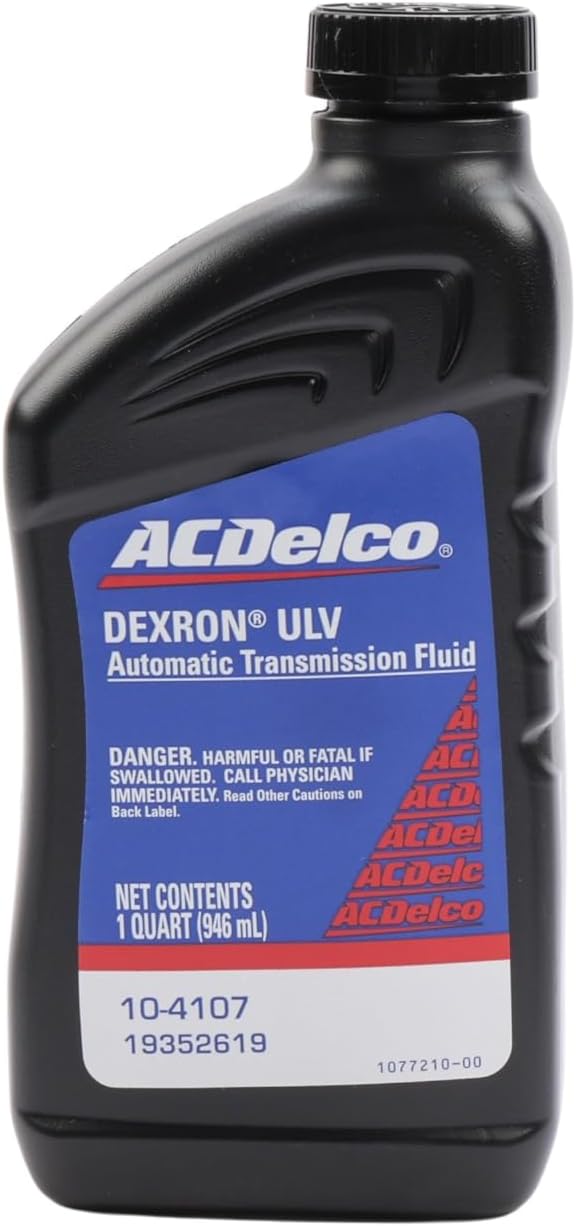 ACDelco GM Original Equipment 10-4107 (19352619) Dexron ULV Automatic Transmission Fluid - 1 qt