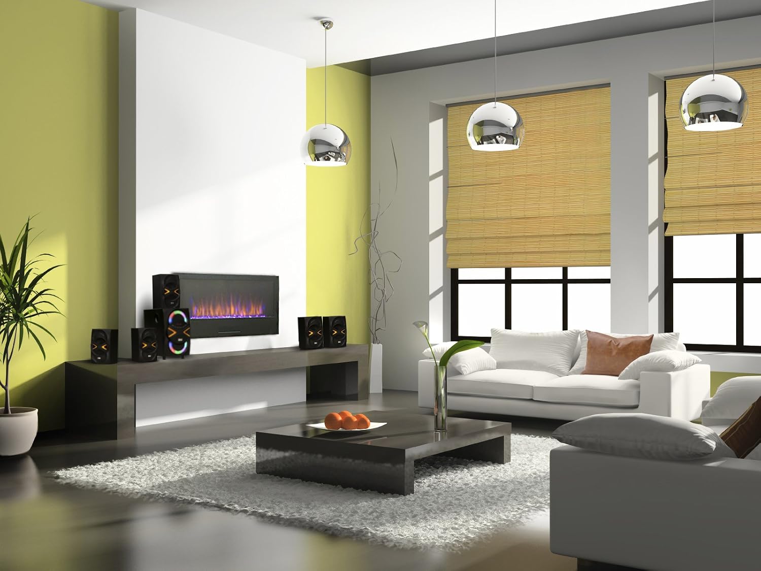 Acoustic Audio by Goldwood 5.1 Speaker System 5.1-Channel with LED lights and Bluetooth Home... image