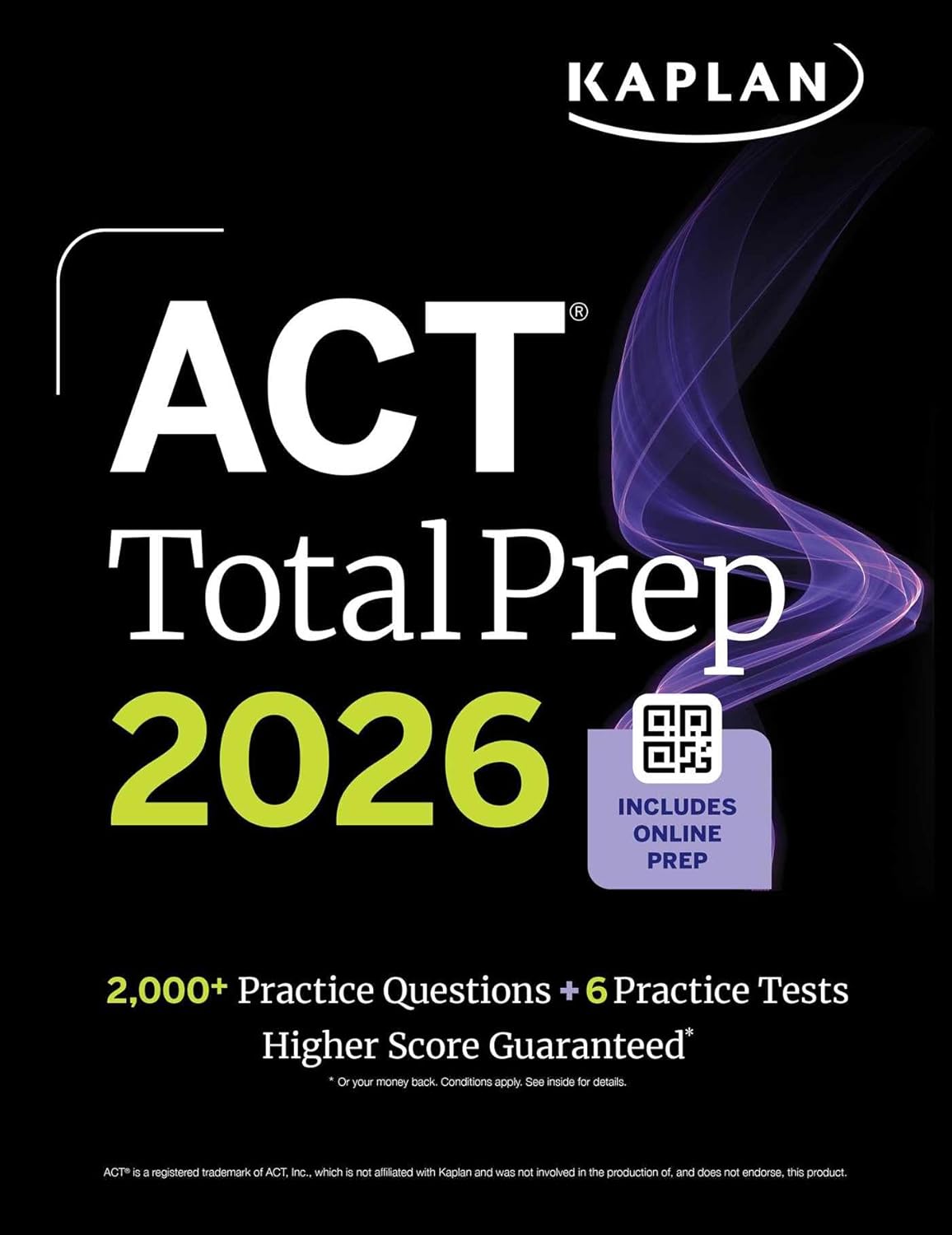 ACT Total Prep 2026: Includes 6 Full Length Tests, 2,000+ Practice Questions + Online Access...