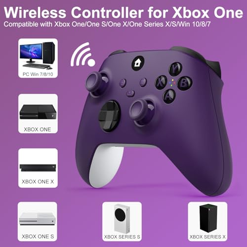 ADHJIE Xbox One Controller, 2.4GHz Wireless Controller Compatible with Xbox One/One S/One... image