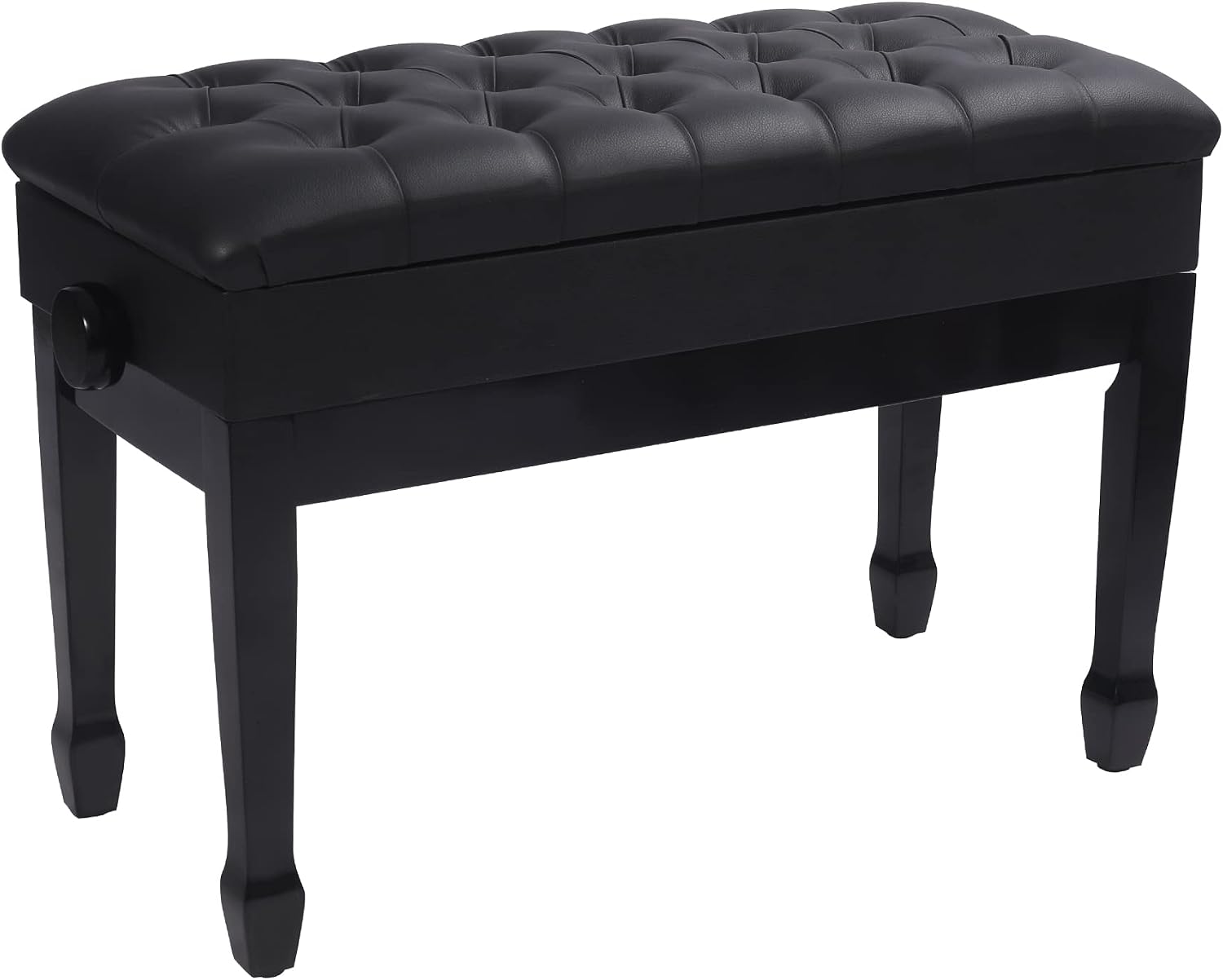 Adjustable Duet Piano Bench with Storage,Heavy Duty Wooden Double Keyboard Piano Bench Seat...