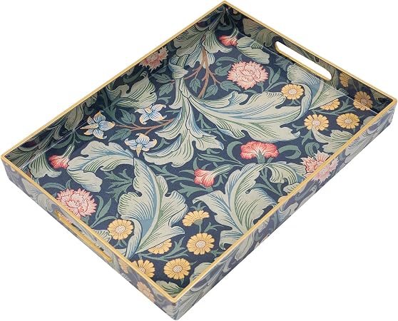 AGIOTA Coffee Table Trays for Living Room Serving Tray with Handles, Modern Large Tray for... image