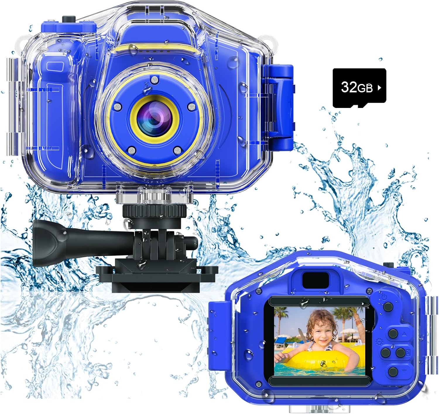Agoigo Kids Waterproof Camera - Children Underwater HD Video Digital Camcorder, Portable...