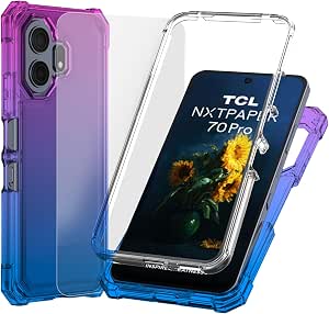 Ailiber Case for TCL NxtPaper 70 Pro, with Screen Protector, Dual Layer Protection...