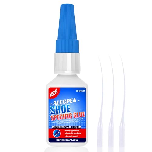 ALECPEA 30g Shoe Glue - Flexible Instant Adhesive for Sole Repair & Restoration - Waterproof...