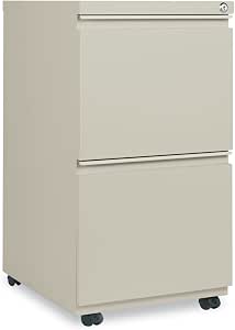 ALEPBFFPY - Two-Drawer Metal Pedestal File with Full-Length Pull
