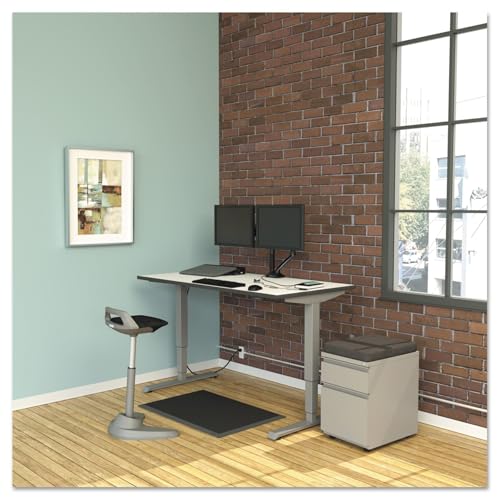 Alera ALE 2-Drawer Metal Pedestal Box File w/Full Length Pull, 14 7/8w x 19 1/8d, Light Gray image