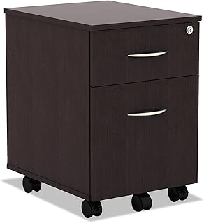 Alera ALE Valencia Series Mobile B/F Pedestal, 15 7/8w x 19 1/8d x 22 7/8h, Espresso