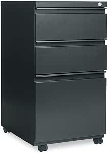 Alera File Pedestal with Full-Length Pull, Left or Right, 3-Drawers: Box/Box/File...
