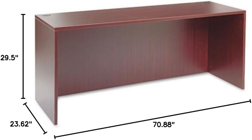 Alera Valencia Series Credenza Shell, 70-7/8w x 23-5/8d x 29-1/2h, Mahogany