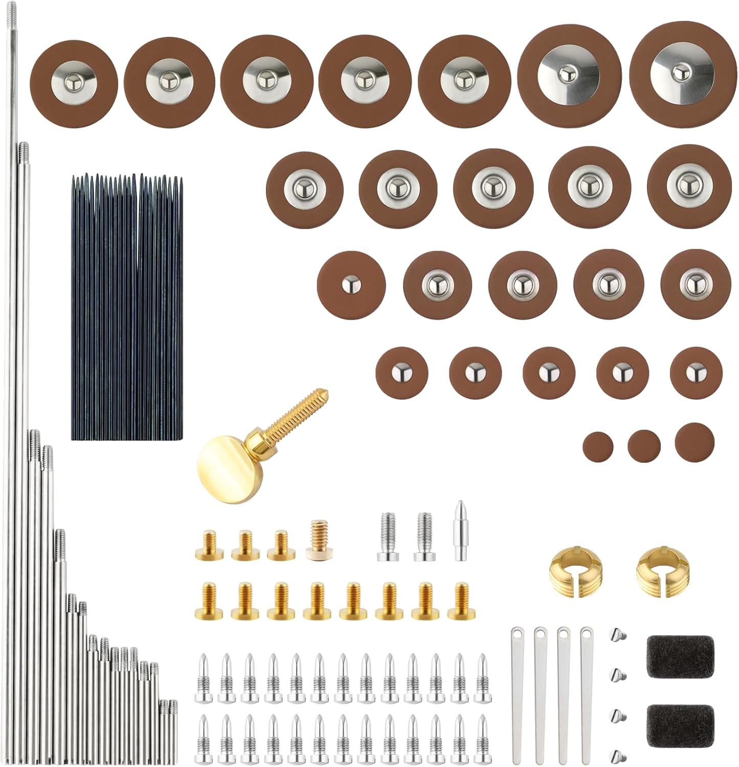 Alto Saxophone Repair Kit,118 Pcs Alto Saxophone Repair Parts Replacement Tools set,Woodwind...