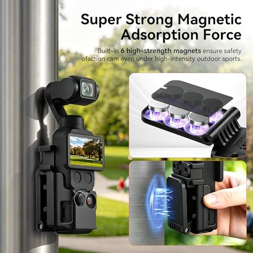 AMAZEAR Magnetic Mount Stand Compatible with DJI Osmo Pocket 4/3/Xtra Muse, Pocket4... image