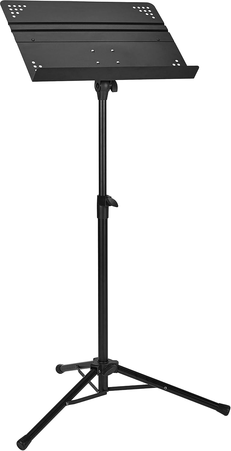 Amazon Basics Adjustable Folding Sheet Music Stand for School Music Program, Bands...