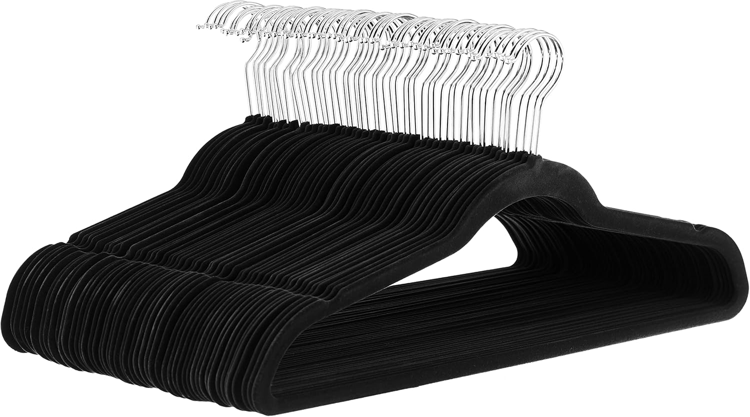 Amazon Basics Slim Velvet Non-Slip Space Saving Suit Clothes Hangers, Closet Organizer...
