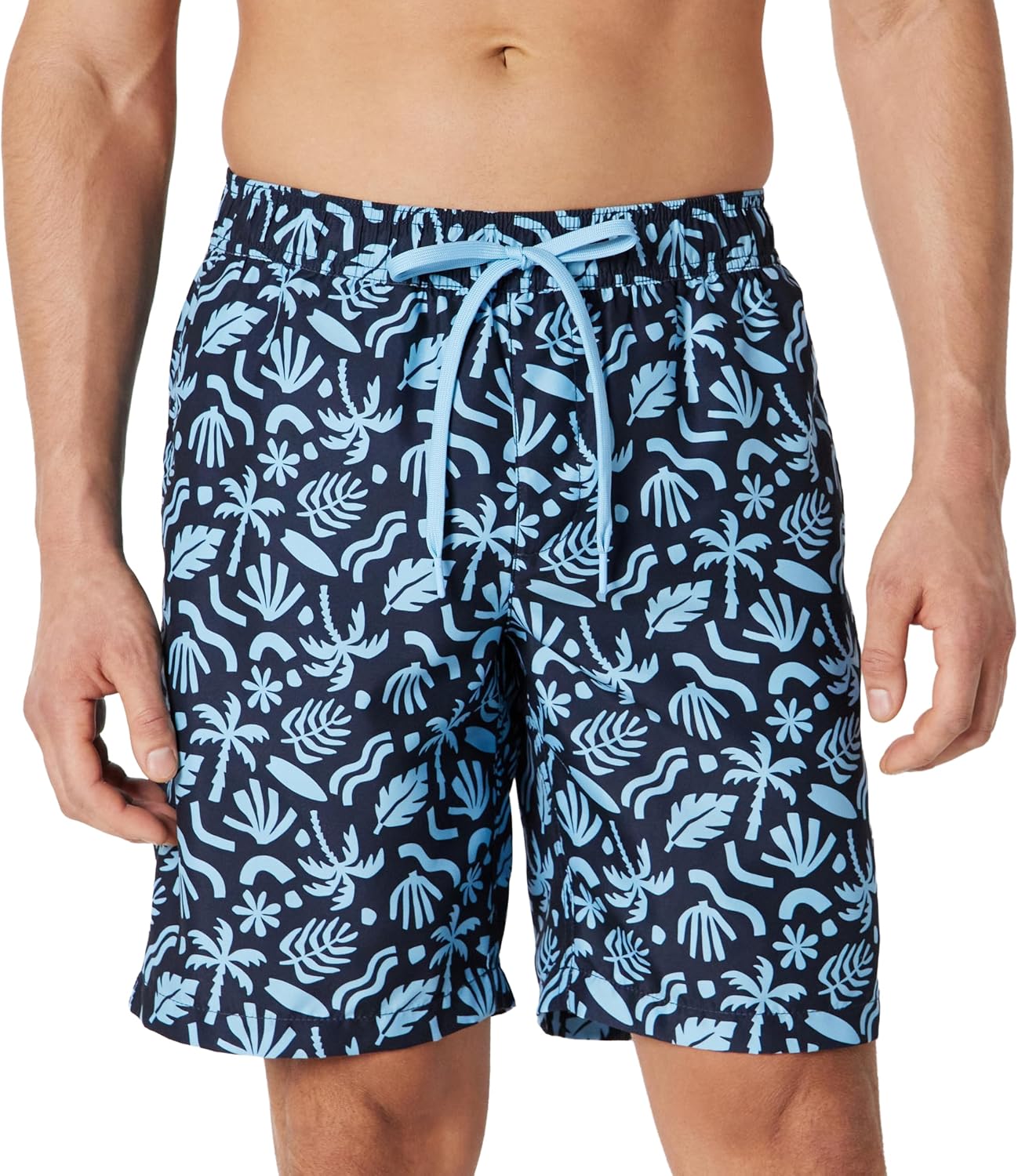 Amazon Essentials Men's Men's 9" Quick-Dry Lightweight Breathable Swim Trunk with Mesh Liner