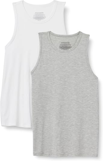 Amazon Essentials Men's Sleeveless Super Soft Modal Undershirt, Scoop Neck image