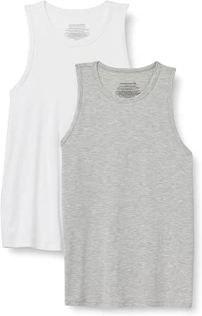 Amazon Essentials Men's Sleeveless Super Soft Modal Undershirt, Scoop Neck image