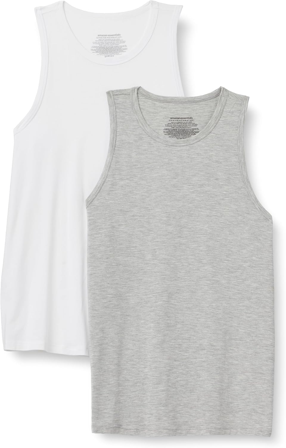 Amazon Essentials Men's Sleeveless Super Soft Modal Undershirt, Scoop Neck