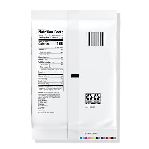 Amazon Grocery, Vanilla Sandwich Cookies, 14.3 Oz image