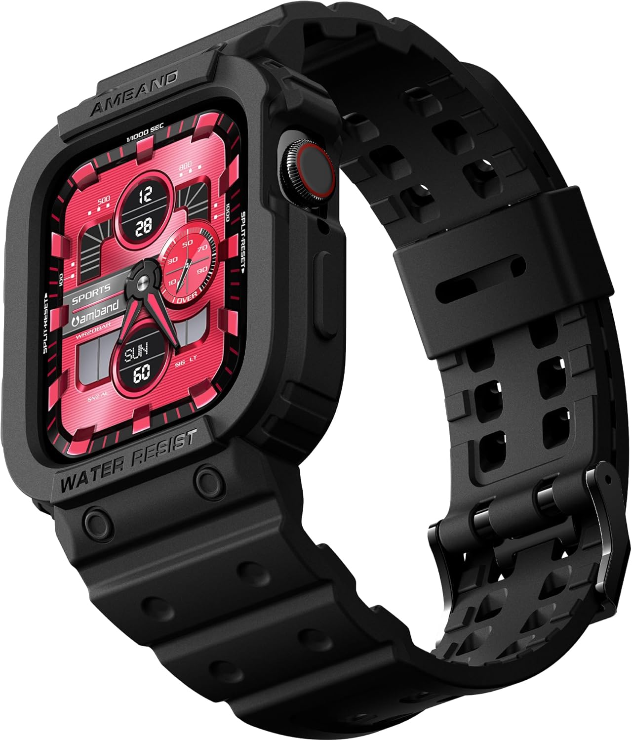 amBand Compatible with Apple Watch Series 9/8/7/SE (3/2/1)/6/5/4/3 Band for Men 45mm 44mm...