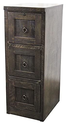 American Heartland 30003CR Rustic 3 Drawer File Cabinet, Caribbean Rum