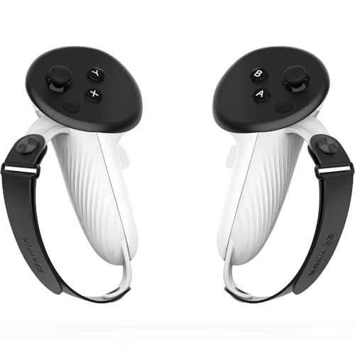 AMVR Controller Grips Compatible with Meta/Oculus Quest 3/Quest 3S, Silicone Accessories...