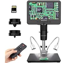 Andonstar AD246S-M HDMI Digital Microscope 2000x for Adults, 3 Lens 2160P UHD Video Record...