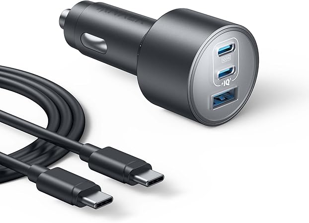 Anker iPhone 17 USB-C Car Charger, 167.5W Max 3-Port Ultra-Compact Type-C Fast Car Charger...