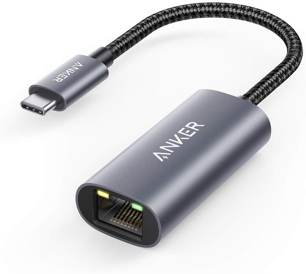 Anker USB C to Ethernet Adapter, Portable USB C Type-C 1-Gigabit Network Hub, 10/100/1000...