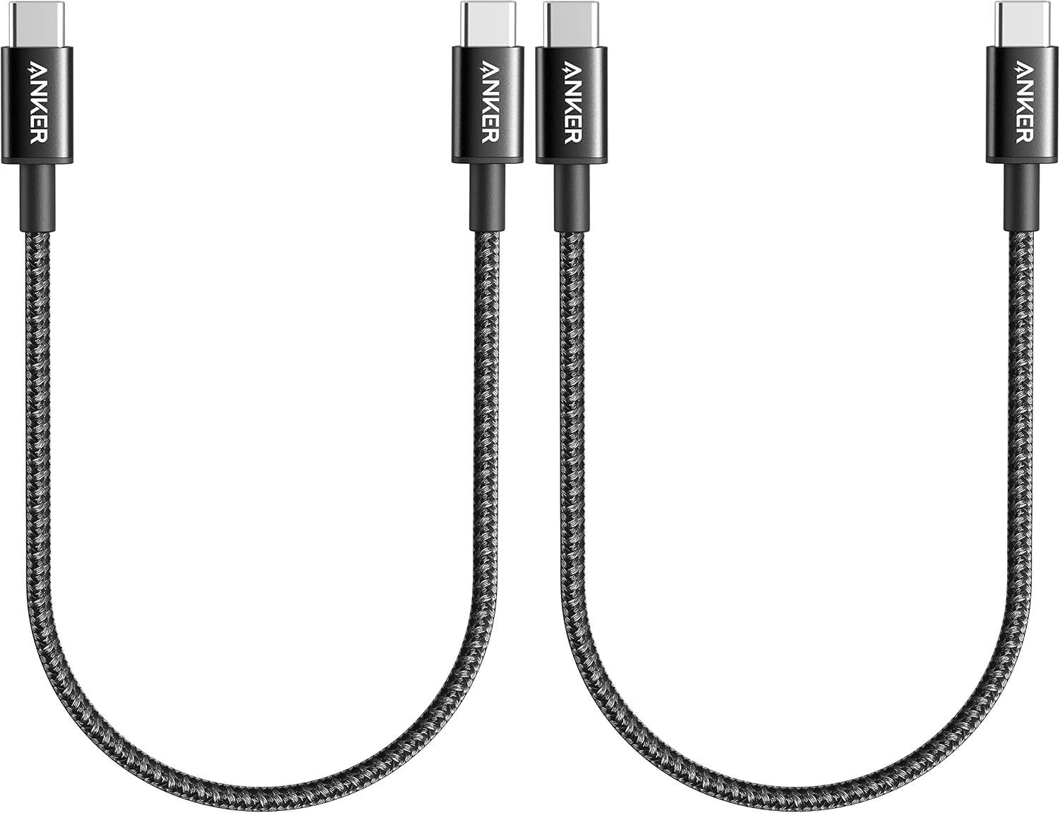 Anker USB C to USB C Cable, Type-C 60W Fast Charging Cable (1FT, 2Pack) for iPhone 17...