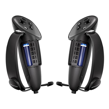annapro G1 Controller Grips for Meta Quest 3S/Quest 3, Adjustable Knuckle Straps and Battery...