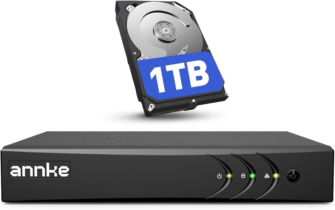 ANNKE 8CH 3K Lite Security Digital Video Recorder with 1TB Hard Drive, H.265+ Hybrid 5-in-1...