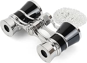 Aomekie Opera Glasses Binoculars 3X25 Theater Glasses Mini Binocular Compact with Chain for...