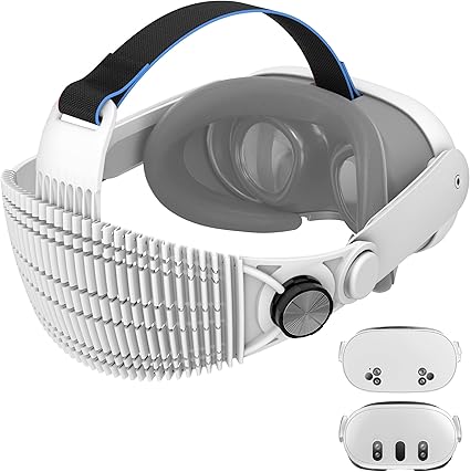 APEXINNO A3 Ultra-Light Head Strap for Meta Quest 3/Quest 3S Accessories,3.17oz Adjustable...