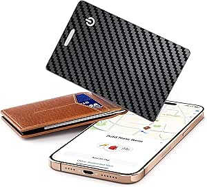 [Apple MFi Certified] Wallet Tracker Card with Apple Find My (iOS Only) Rechargeable Air...