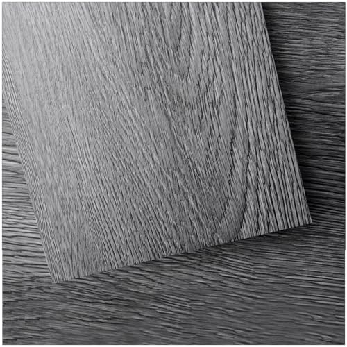 Art3d Peel and Stick Floor Tile Vinyl Wood Plank 36-Pack 54 Sq.Ft, Deep Gray, Rigid Surface...