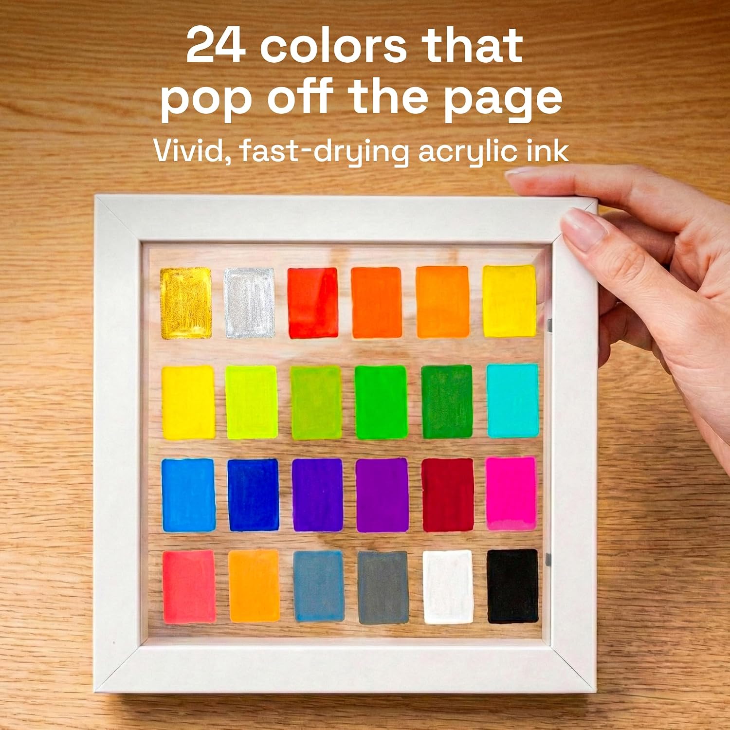 ARTISTRO 24 Glass Acrylic Paint Markers - Erasable Wine Glass Markers - Paint Pens for... image