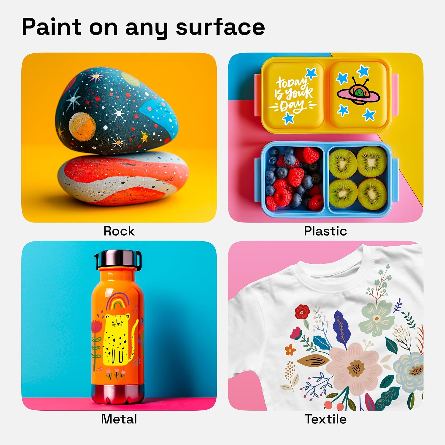 ARTISTRO 36 Acrylic Paint Markers - Paint Pens for Glass Marking, Rock Painting, Ceramic... image