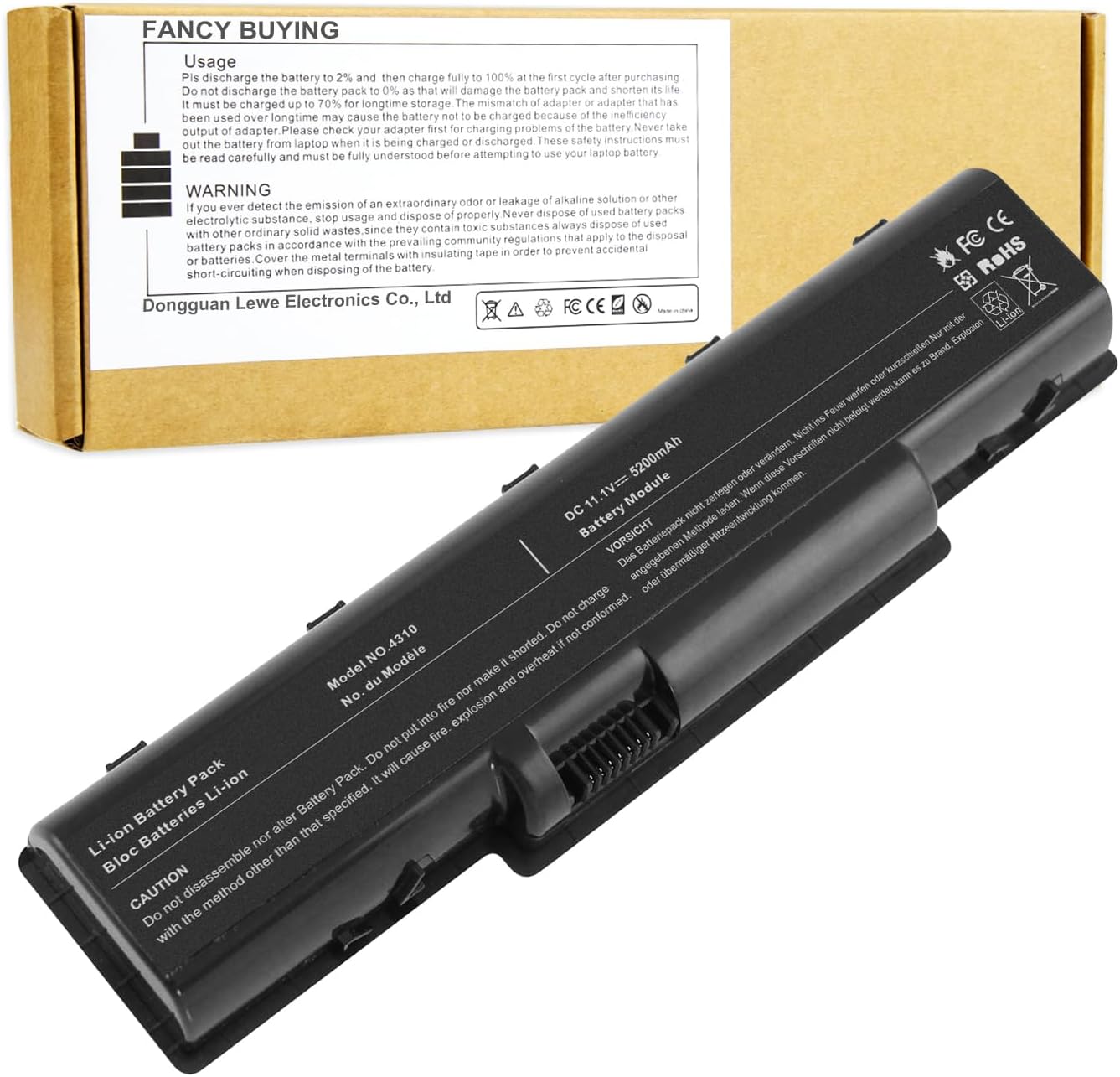 AS07A31 Battery for Acer Aspire 5732Z 4730Z 4732 5735Z 5734Z 4720Z 5740 5738 5735 5542 5532...