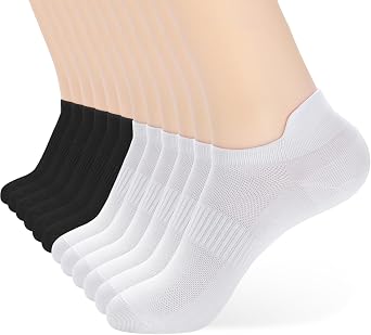 ATBITER Ankle Socks Womens and Men Thin Athletic Running Low Cut No Show Socks With Heel Tab... image